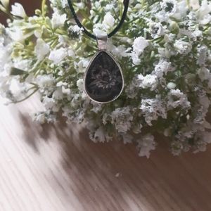 Floral Teardrop Pendant
